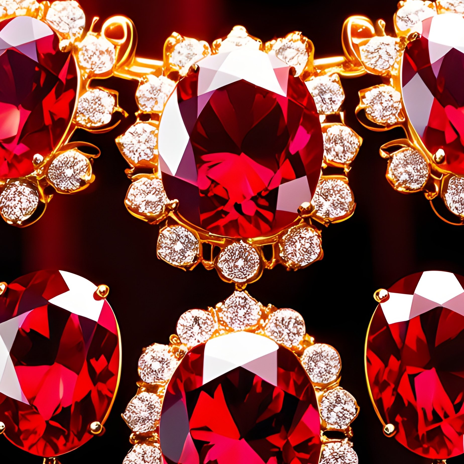 Rubies And Red Gems Rubine Rote Steinen - Full Resolution Quality Preview
