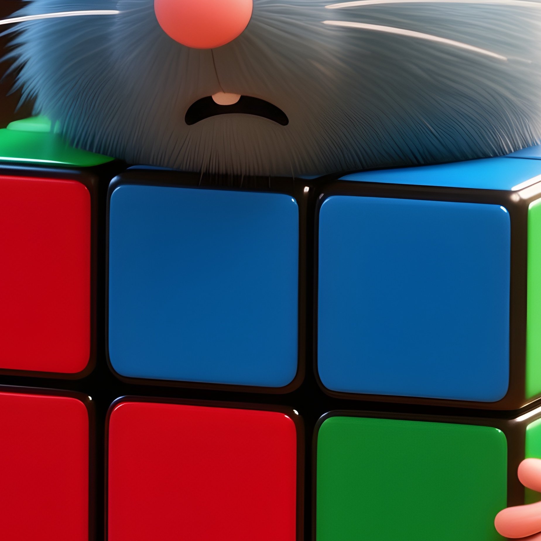 Rubiks Cube Square Mouse Scrambled - Full Resolution Quality Preview
