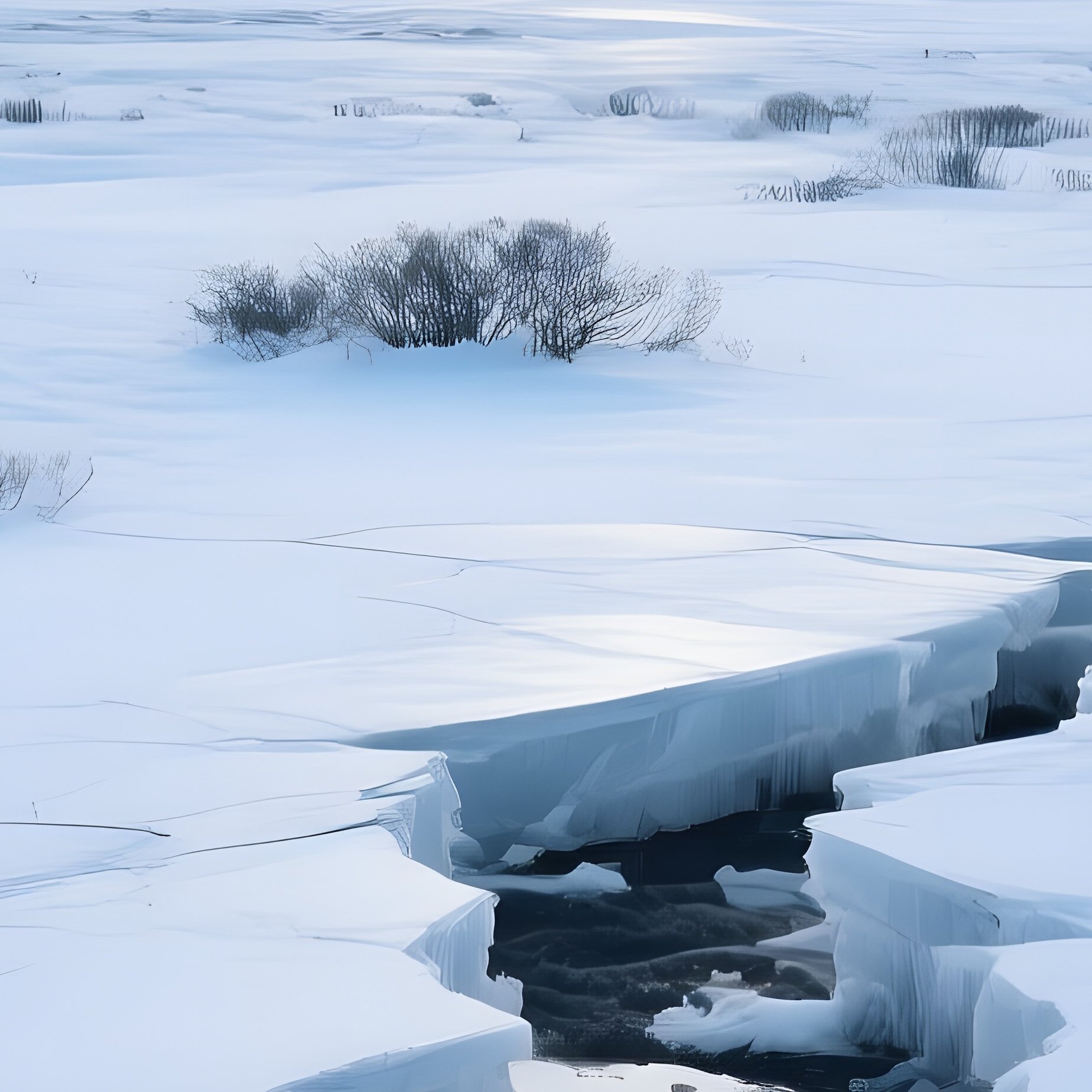 Rugged Tundra Under Low Winter Sun - Full Resolution Quality Preview