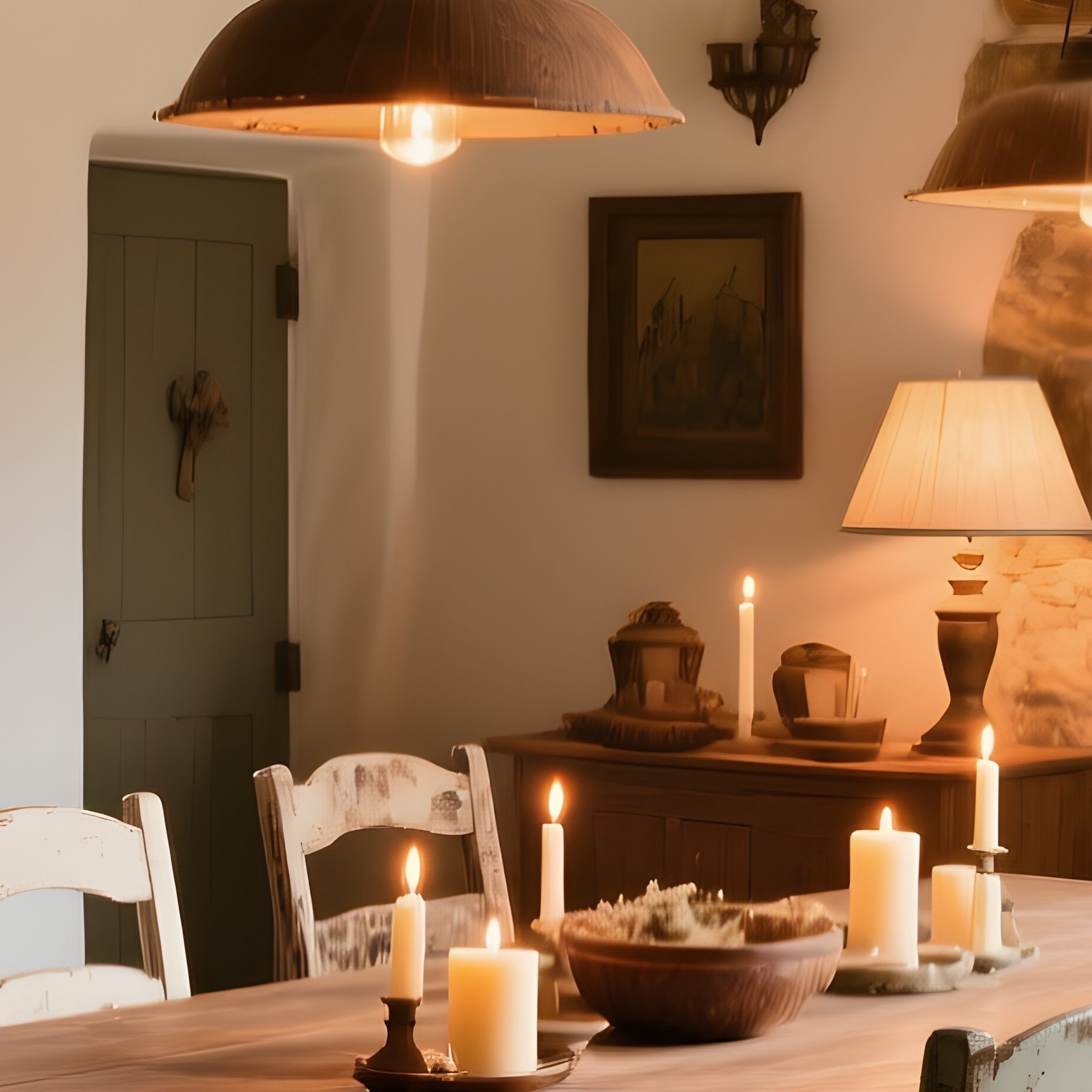 Rustic Dining Room With Wooden Atmosphere - Full Resolution Quality Preview