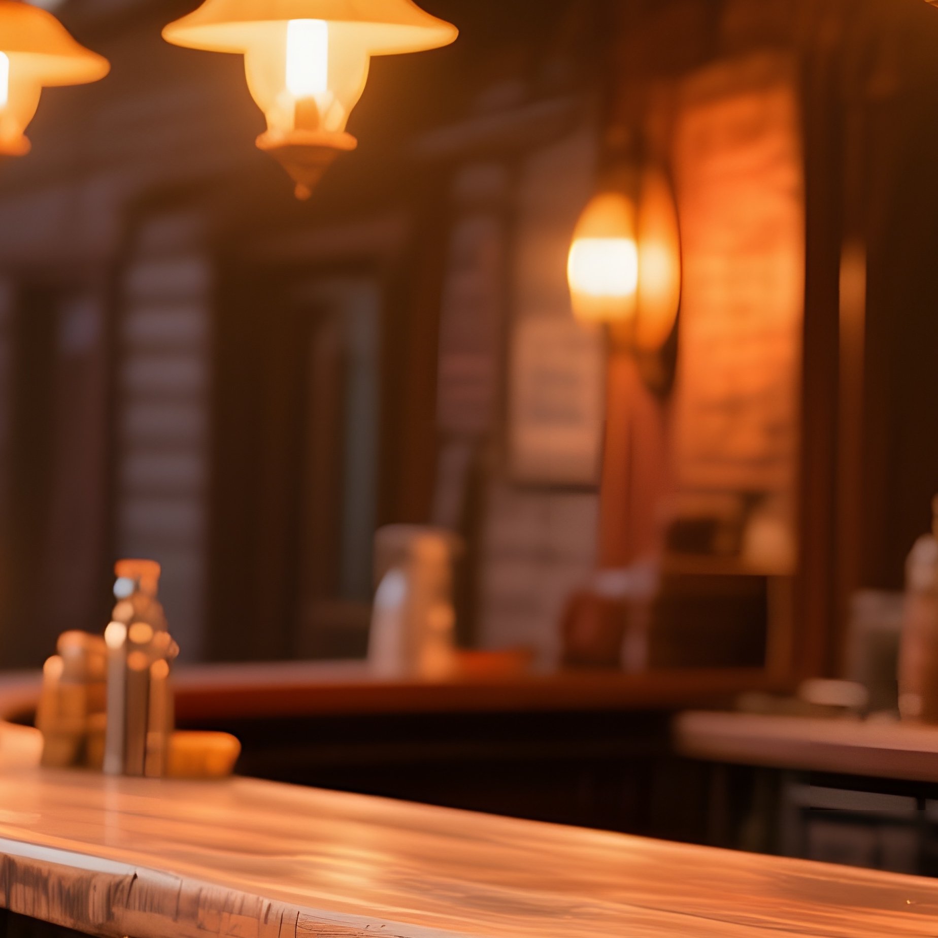Rustic Western Saloon Bar At Dusk - Full Resolution Quality Preview