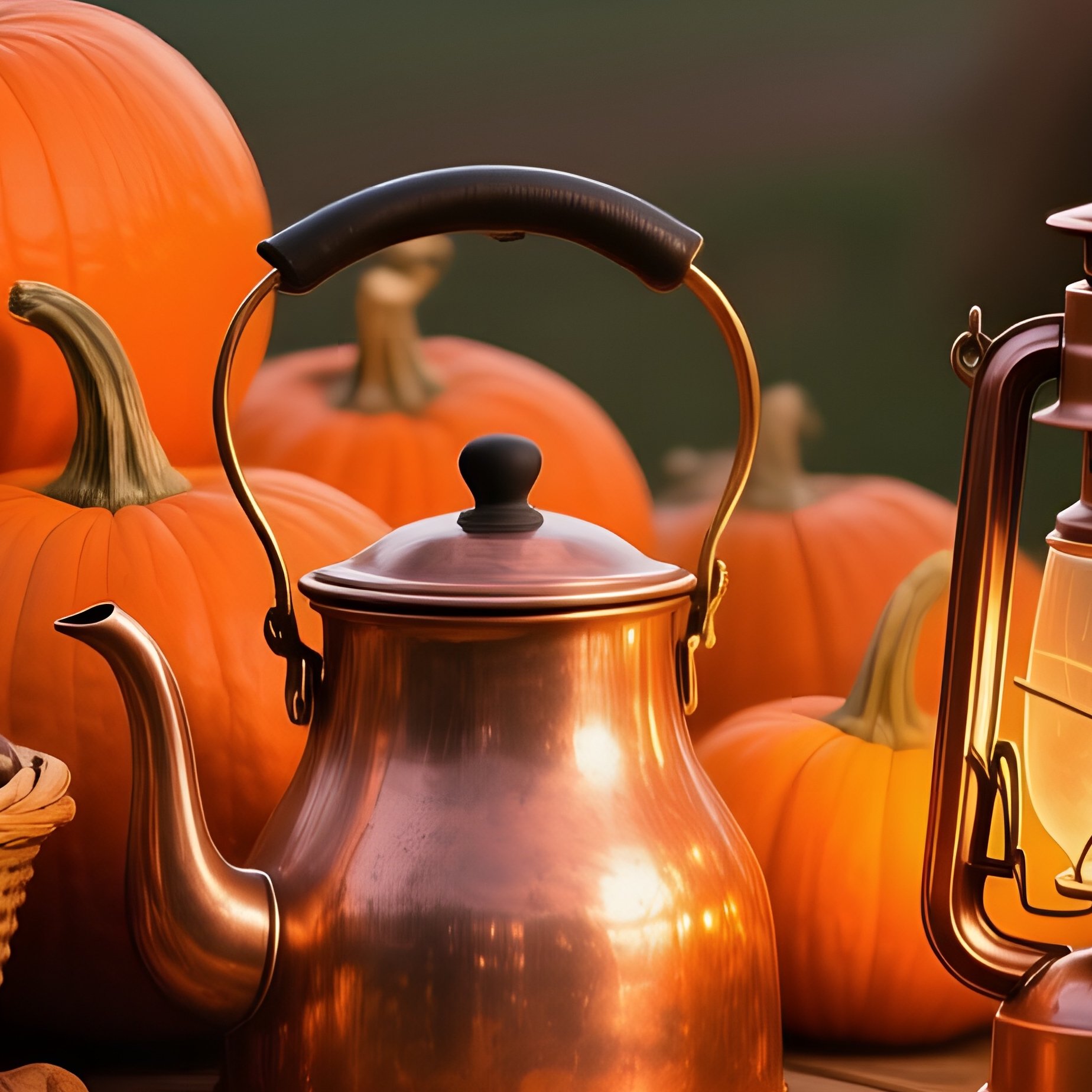 Rustic Wooden Table Autumn Dusk - Full Resolution Quality Preview