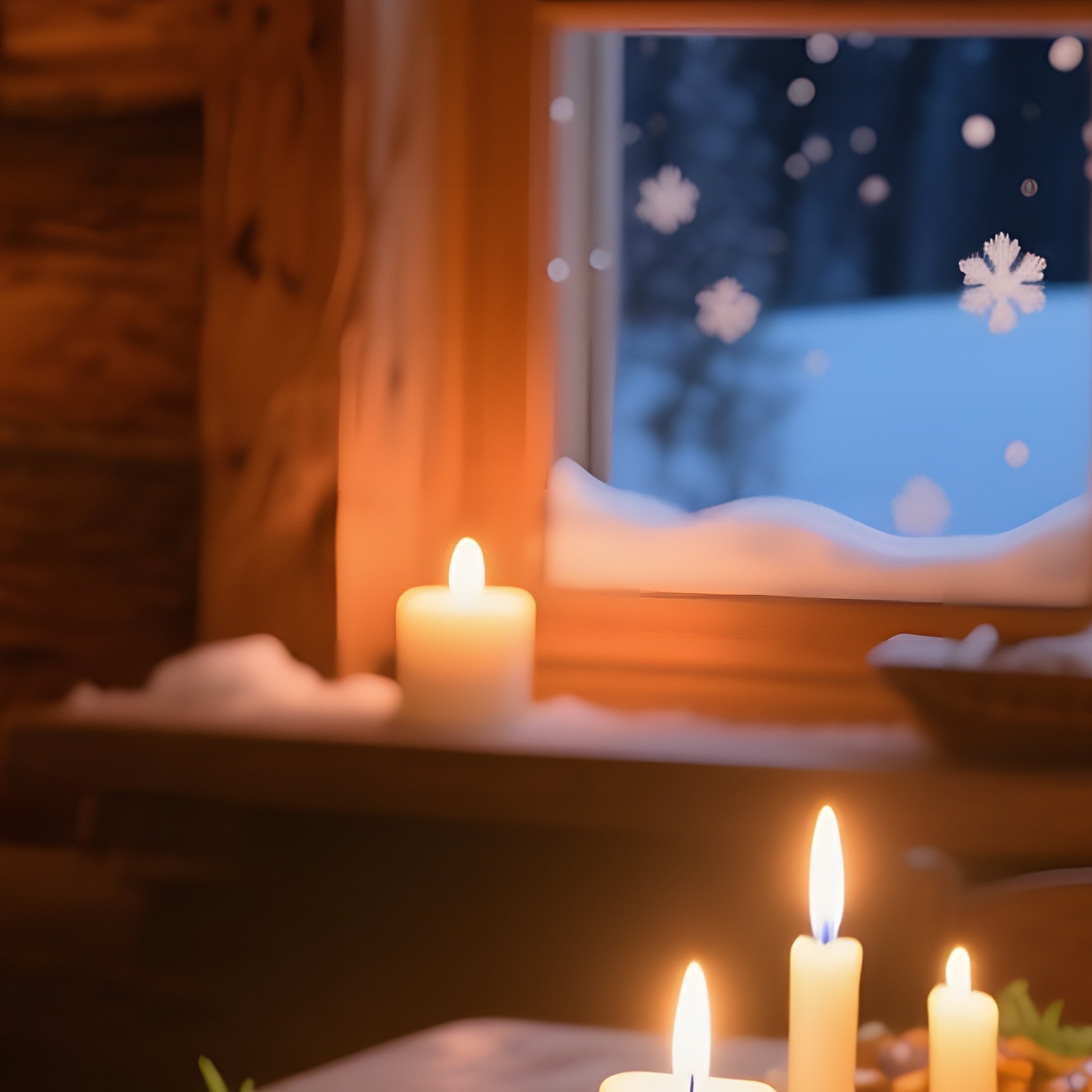 Rustic Wooden Table Bavarian Chalet Dinner - Full Resolution Quality Preview