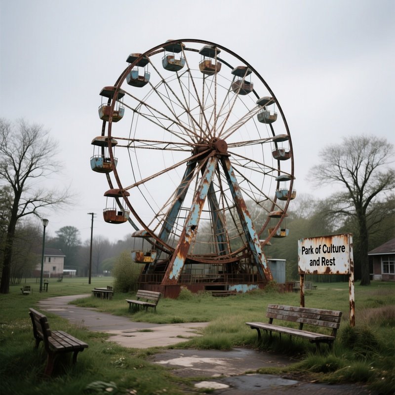 Rusty Ferris Wheel 1983 Park Of Culture And Rest