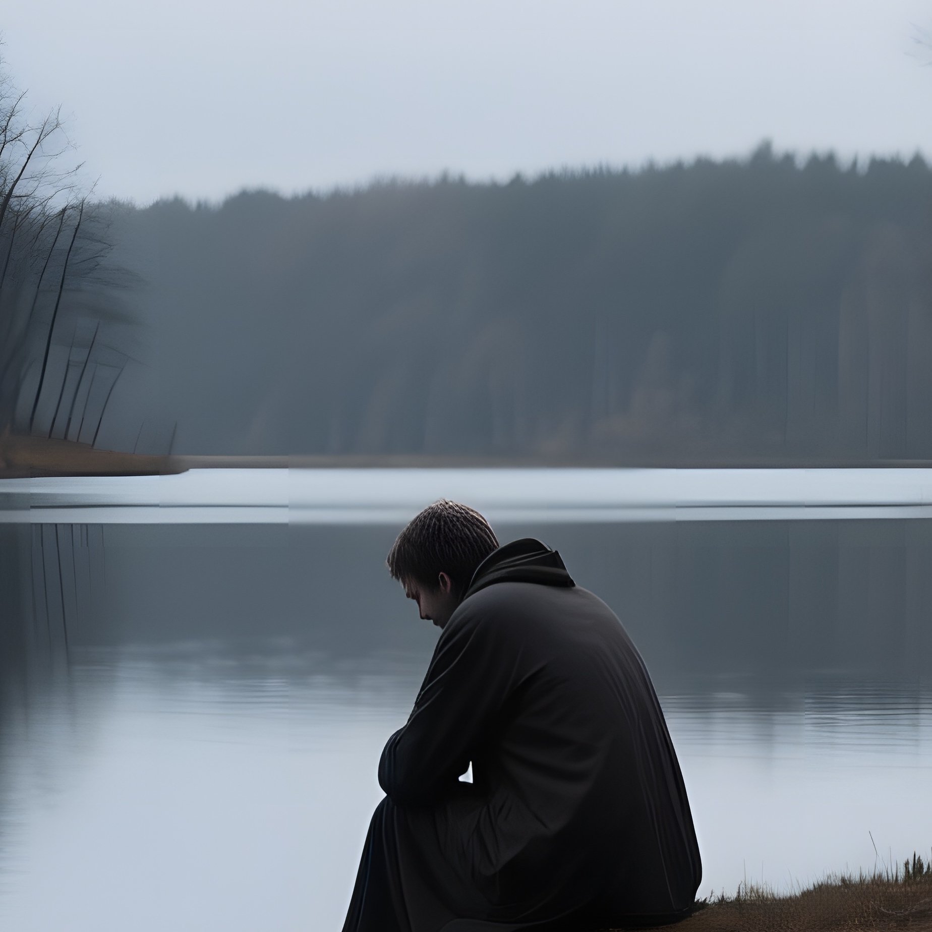 Sad Cloudy Afternoon With Reflection - Full Resolution Quality Preview