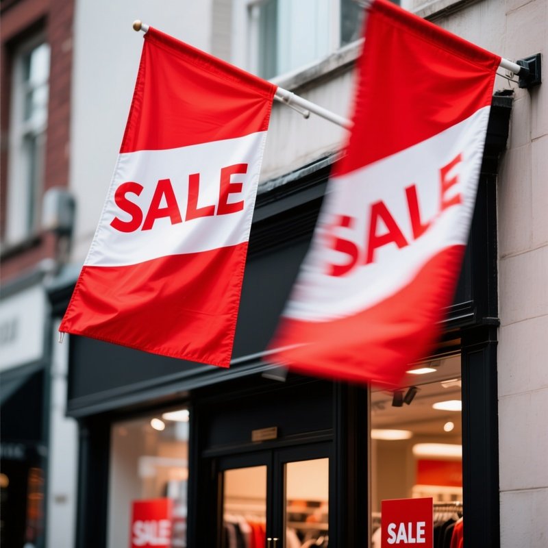 Sale Flag Over Shop