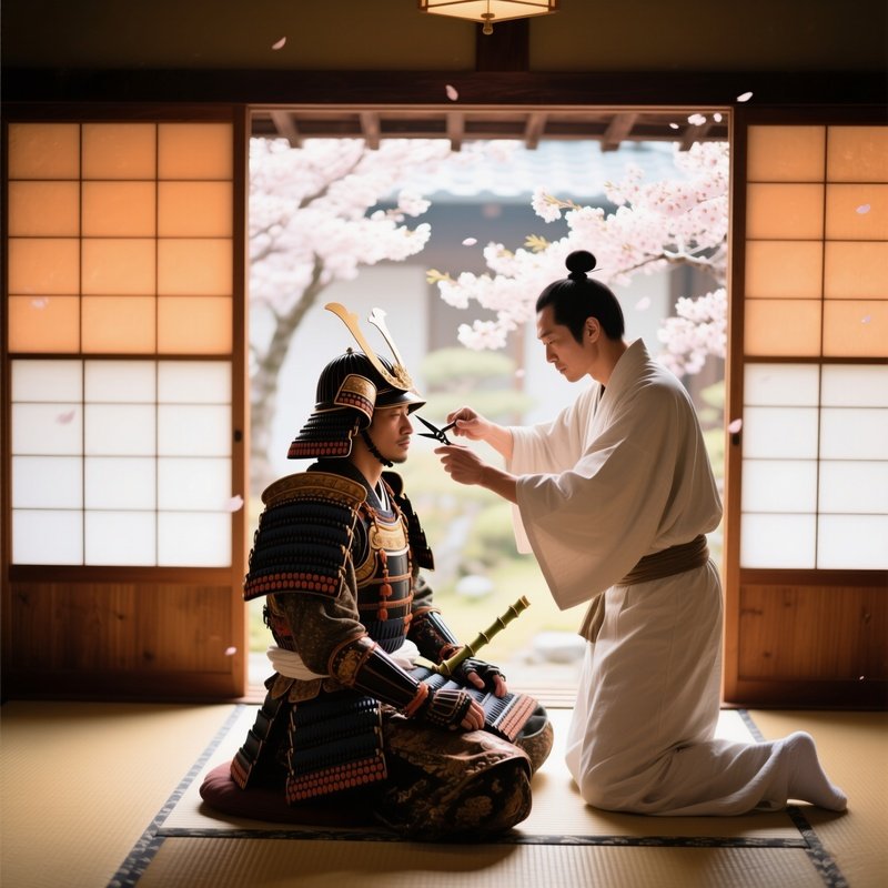 Samurai Tea House Cherry Blossoms