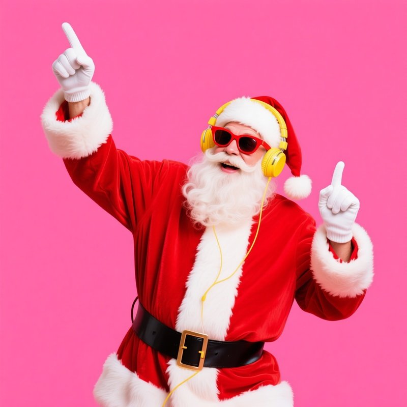 Santa Claus In A Modern And Playful Outfit Santa Claus Modern