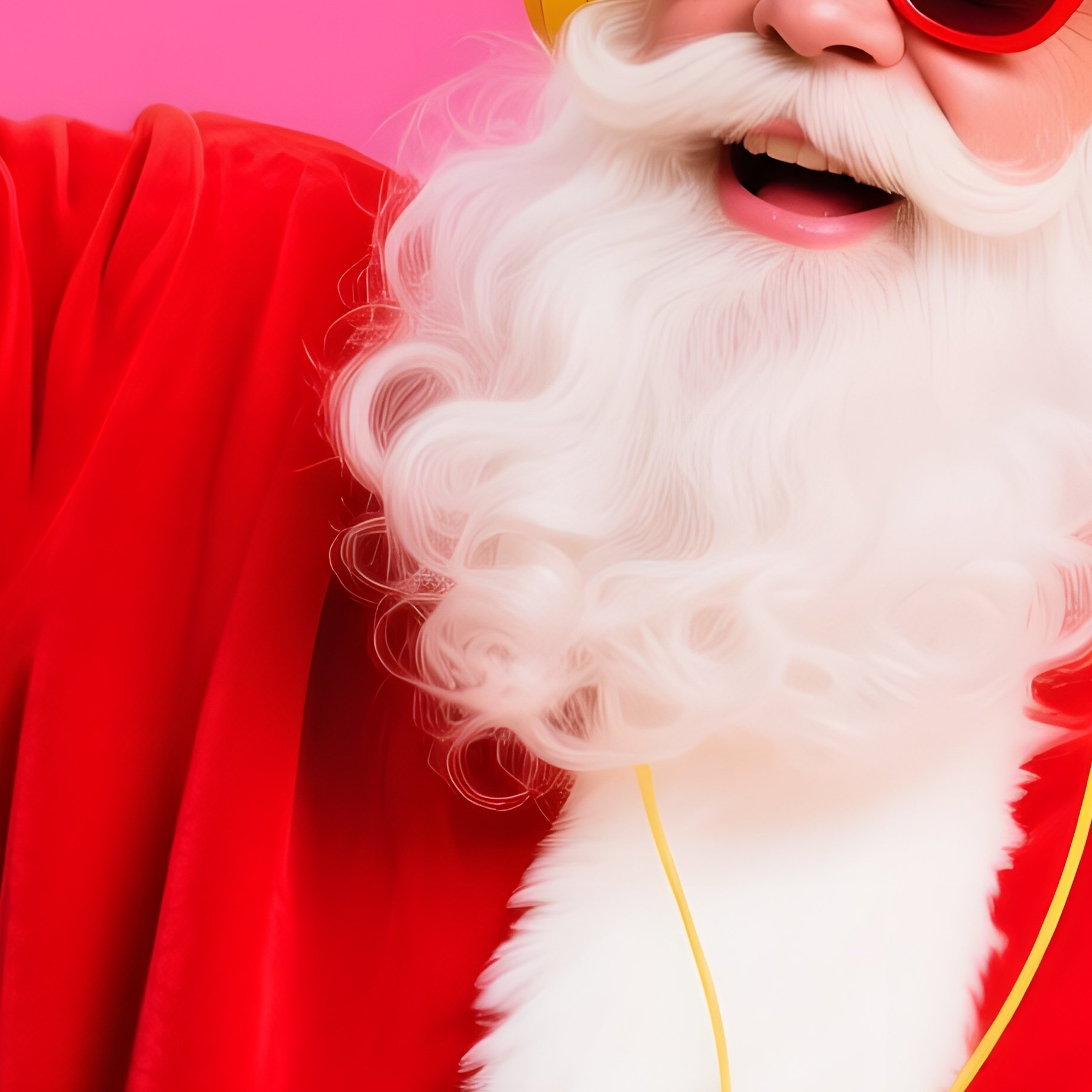 Santa Claus In A Modern And Playful Outfit Santa Claus Modern - Full Resolution Quality Preview