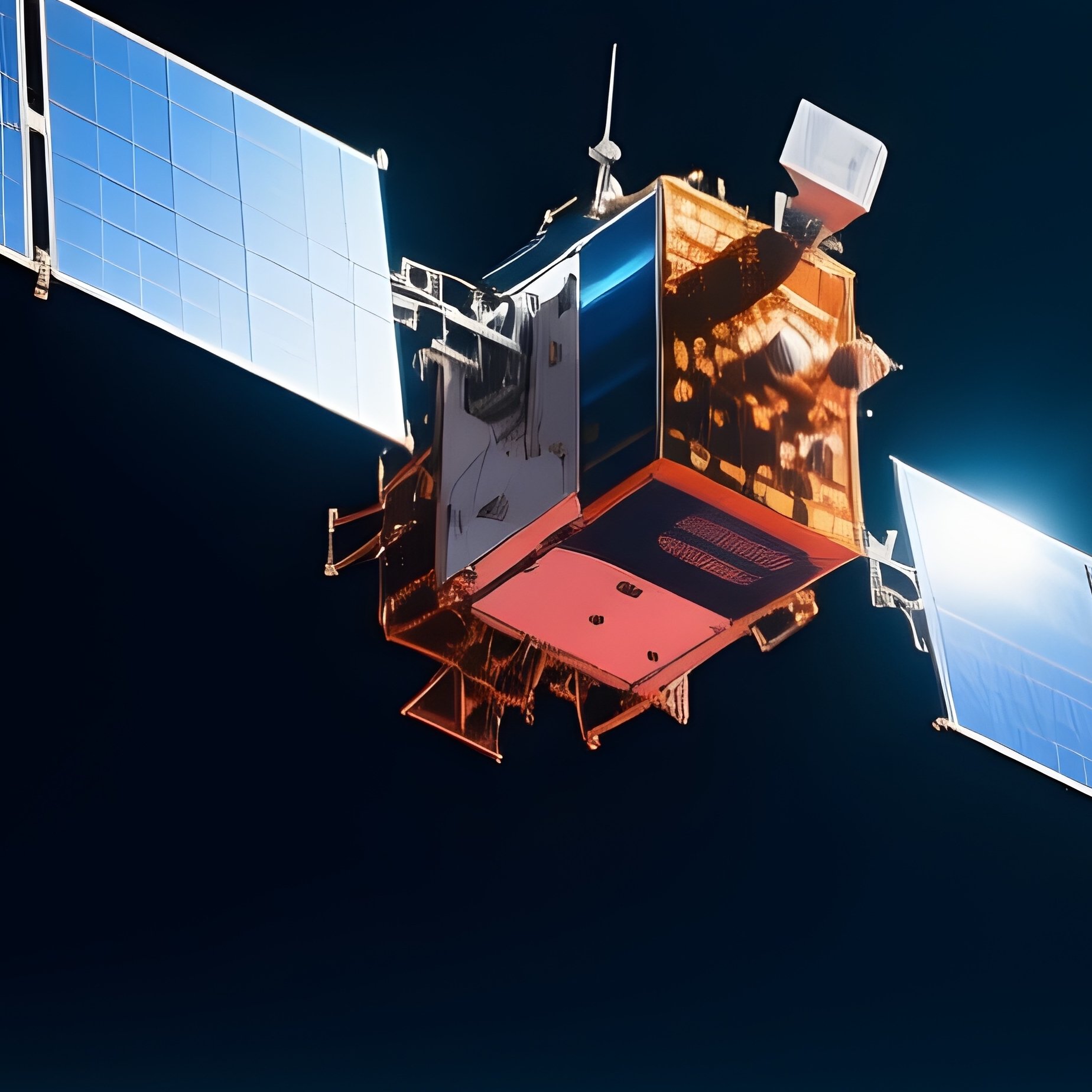 Satellite Orbiting Mars Photography - Full Resolution Quality Preview