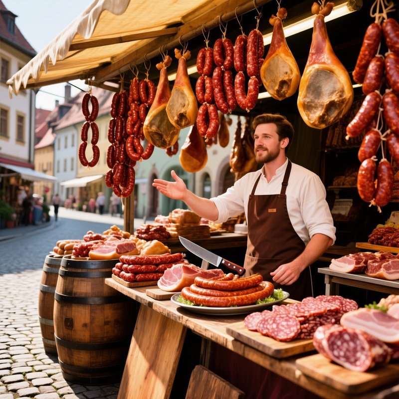 Sausages And Cured Meats Wurst Gepoeltes 1