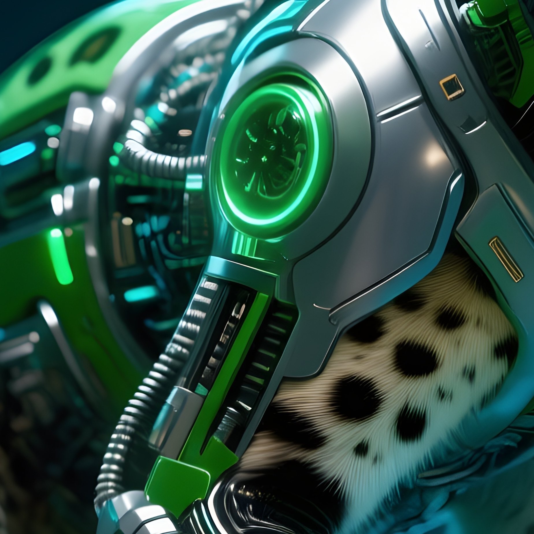 Savannah Cat Hunting Mode Science Fiction - Full Resolution Quality Preview