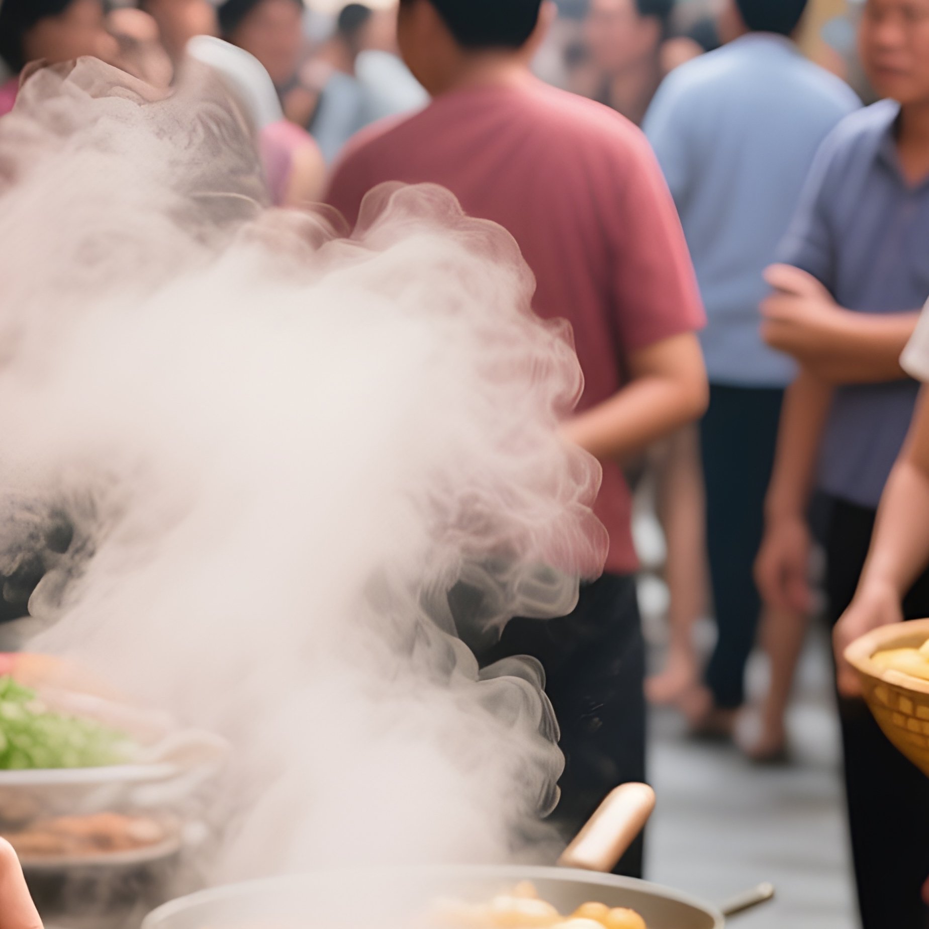 Savory Banh Rice Cake Street Food - Full Resolution Quality Preview