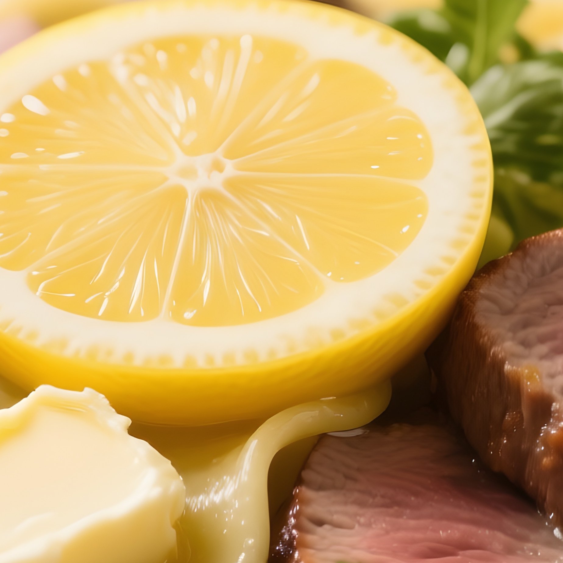 Scaloppine Al Limone Featuring Veal Slices Sautéed And Finished With Lemon Juice, Butter, And White Wine - Full Resolution Quality Preview