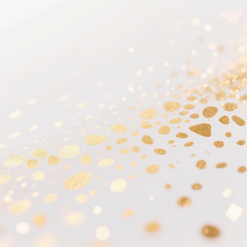 Scattered Golden Dots On A White Background Golden Dots
