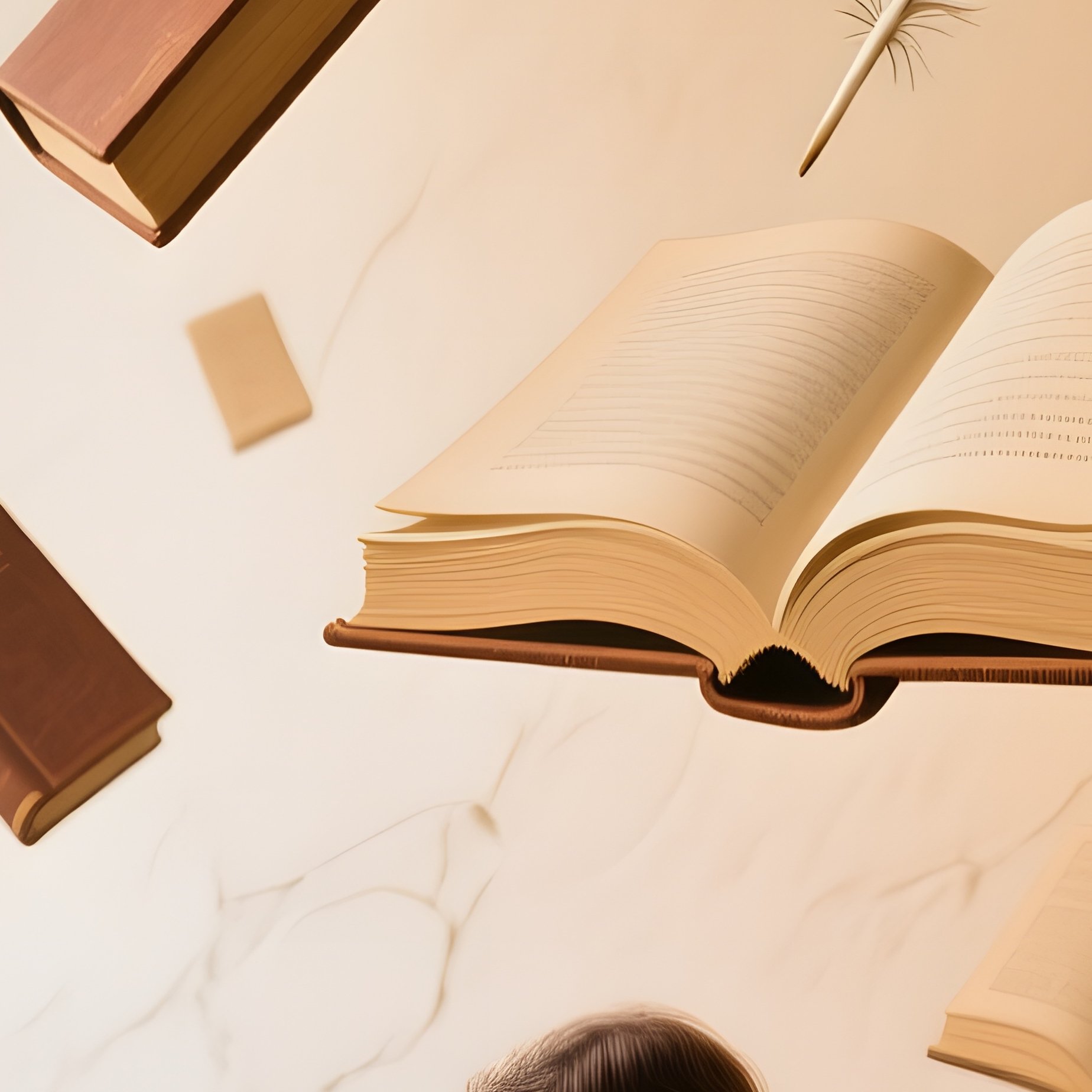Scholar Artist Brushing Fresco In Library - Full Resolution Quality Preview