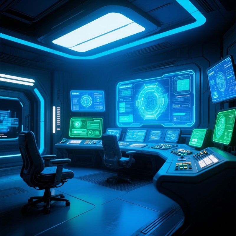 Sci Fi Control Room Screens