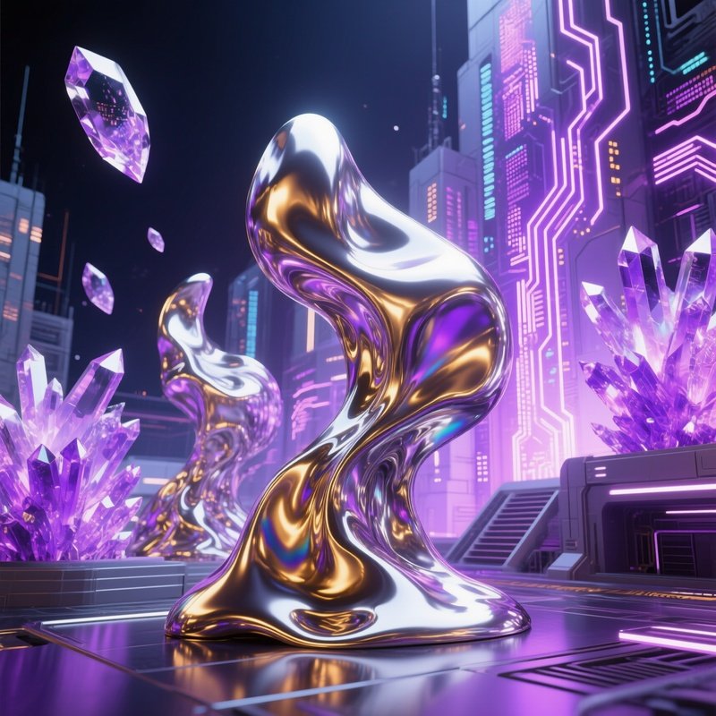 Sci Fi Futuristic Abstract Forms 2