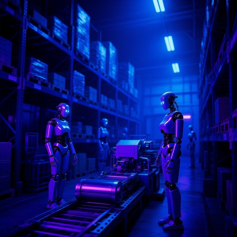 Sci Fi Robotic Warehouse System