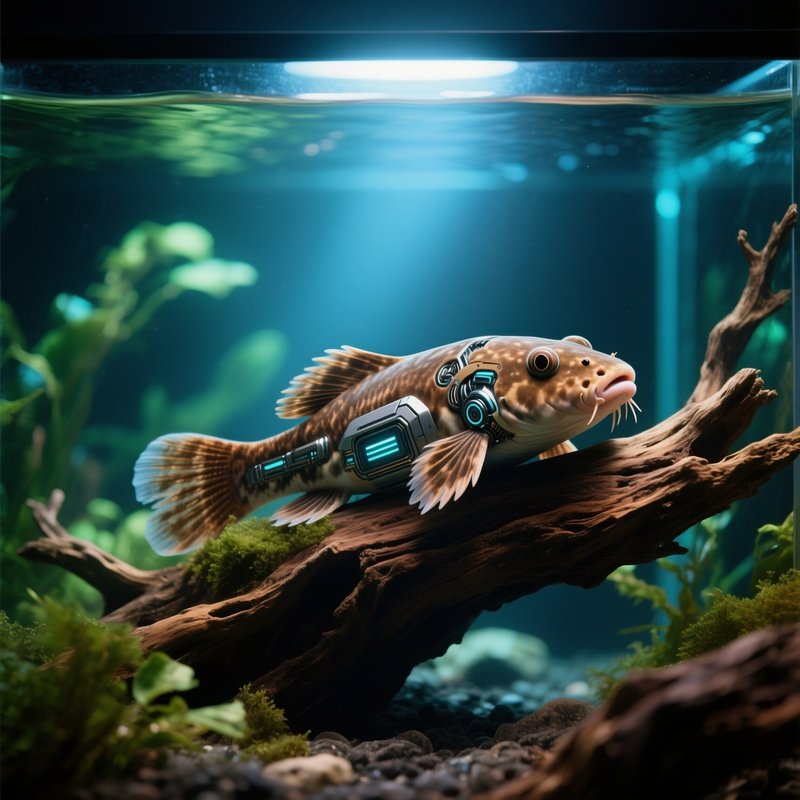 Science Fiction Aquarium Scene