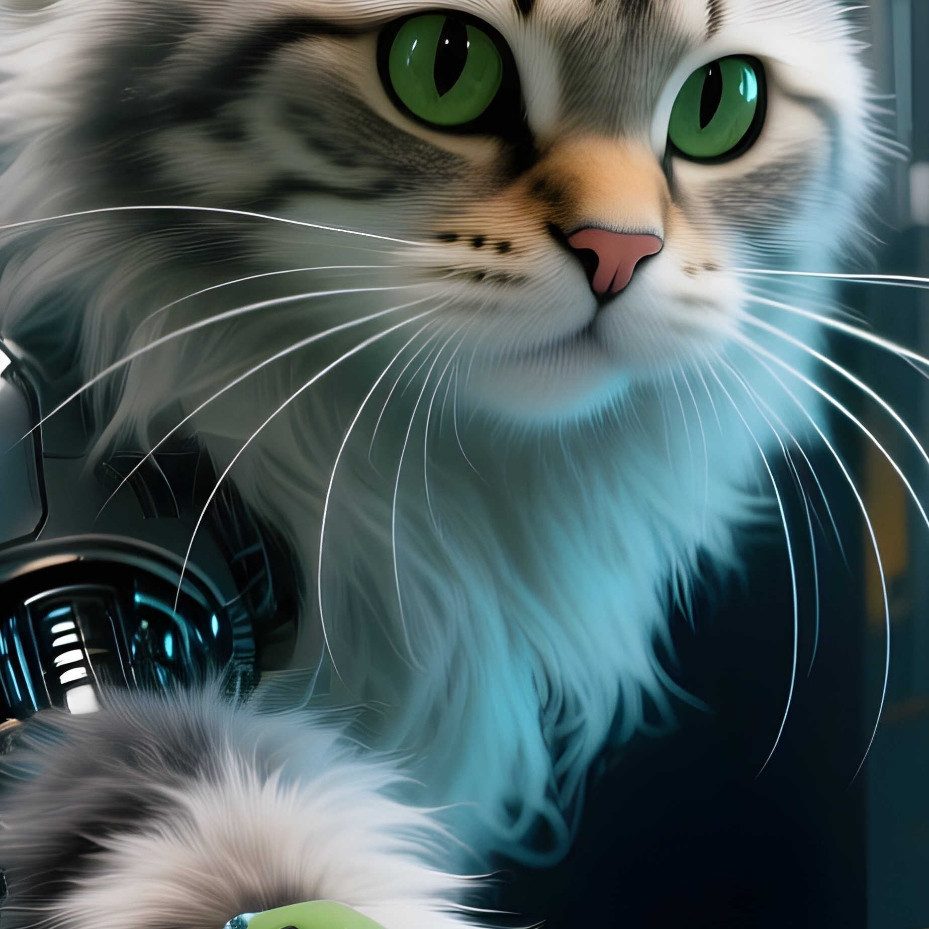 Science Fiction Cat Paw Reaching Out From Under A Door - Full Resolution Quality Preview