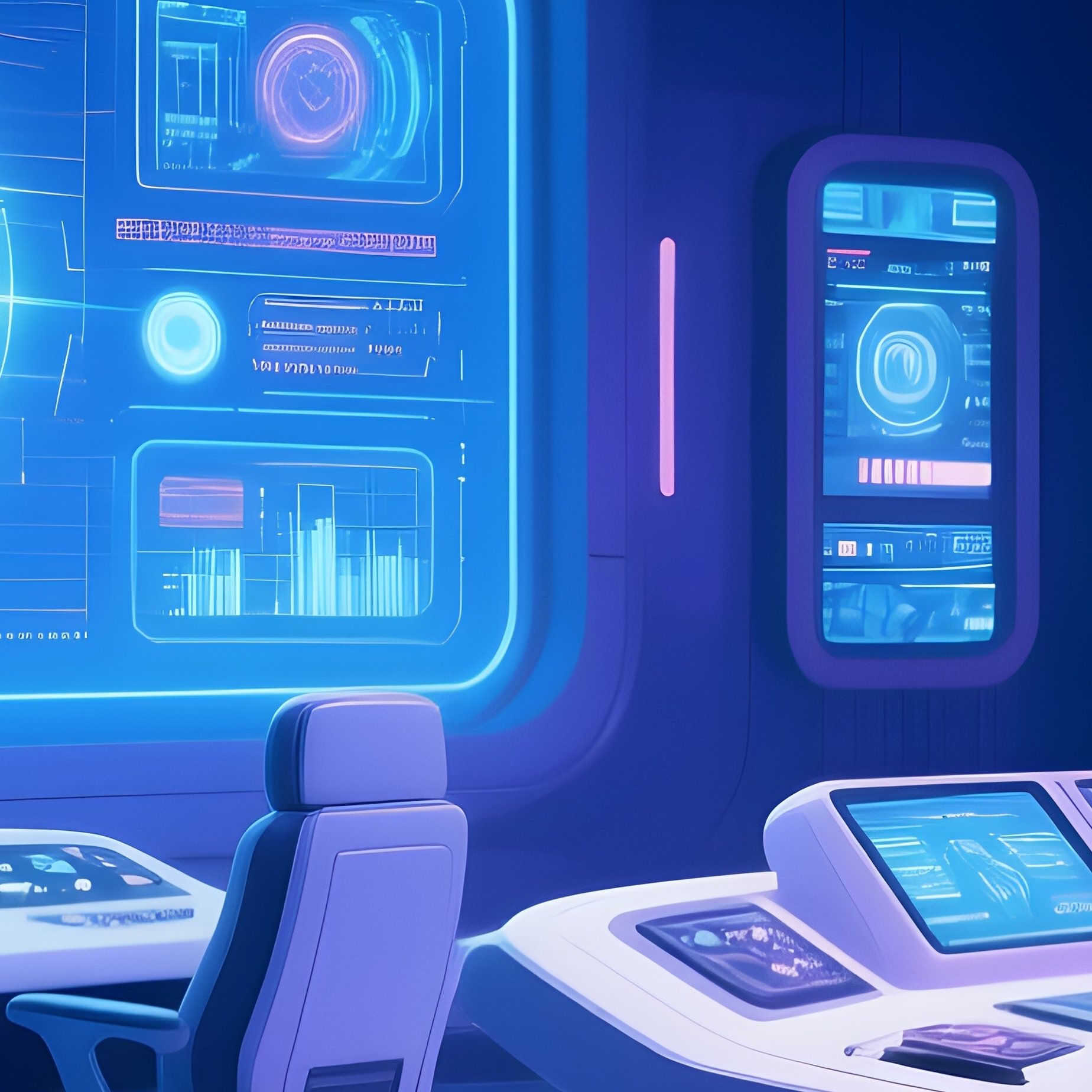Science Fiction Control Room - Full Resolution Quality Preview