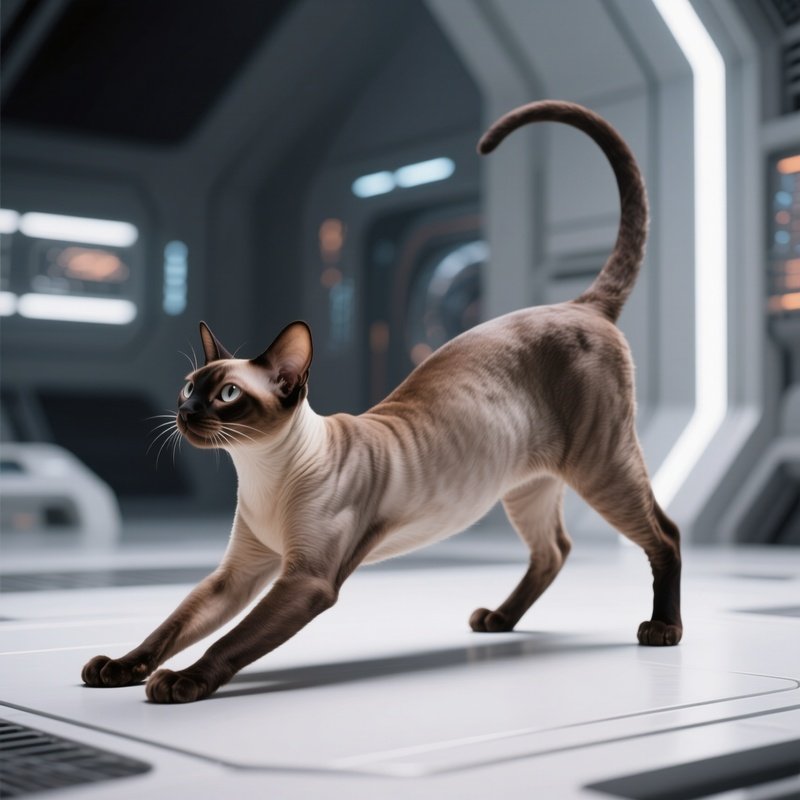 Science-Fiction-Exotic-Short-Hair-Stretching-With-Arched-Back