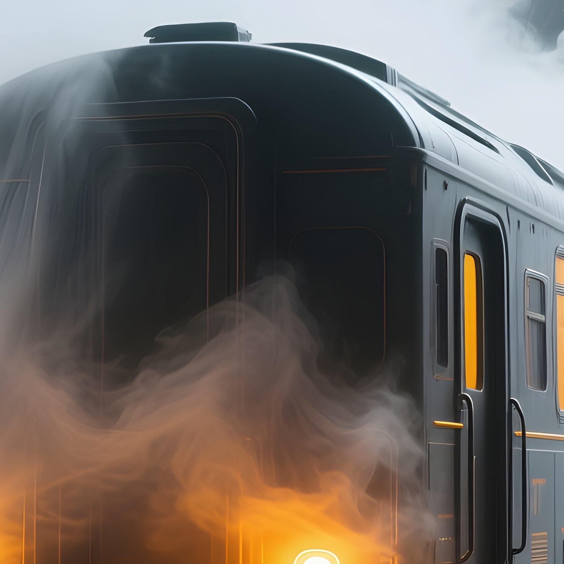 Science Fiction Ghost Train Tunnel - Full Resolution Quality Preview