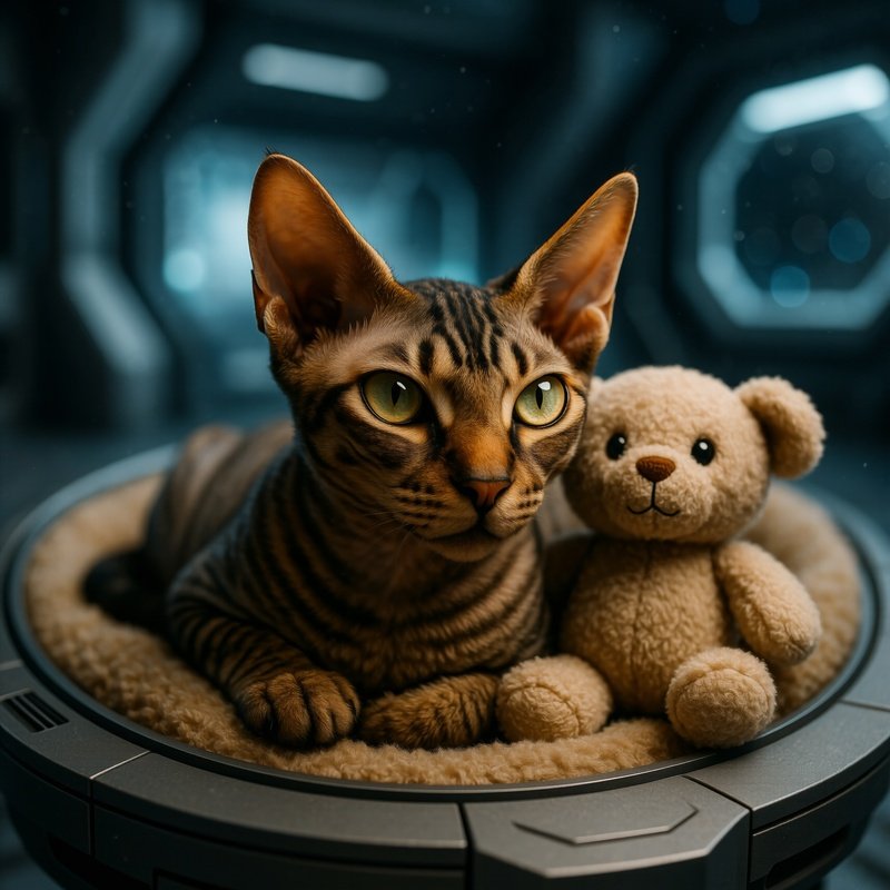 Science Fiction Manx Head Stuffed Animal