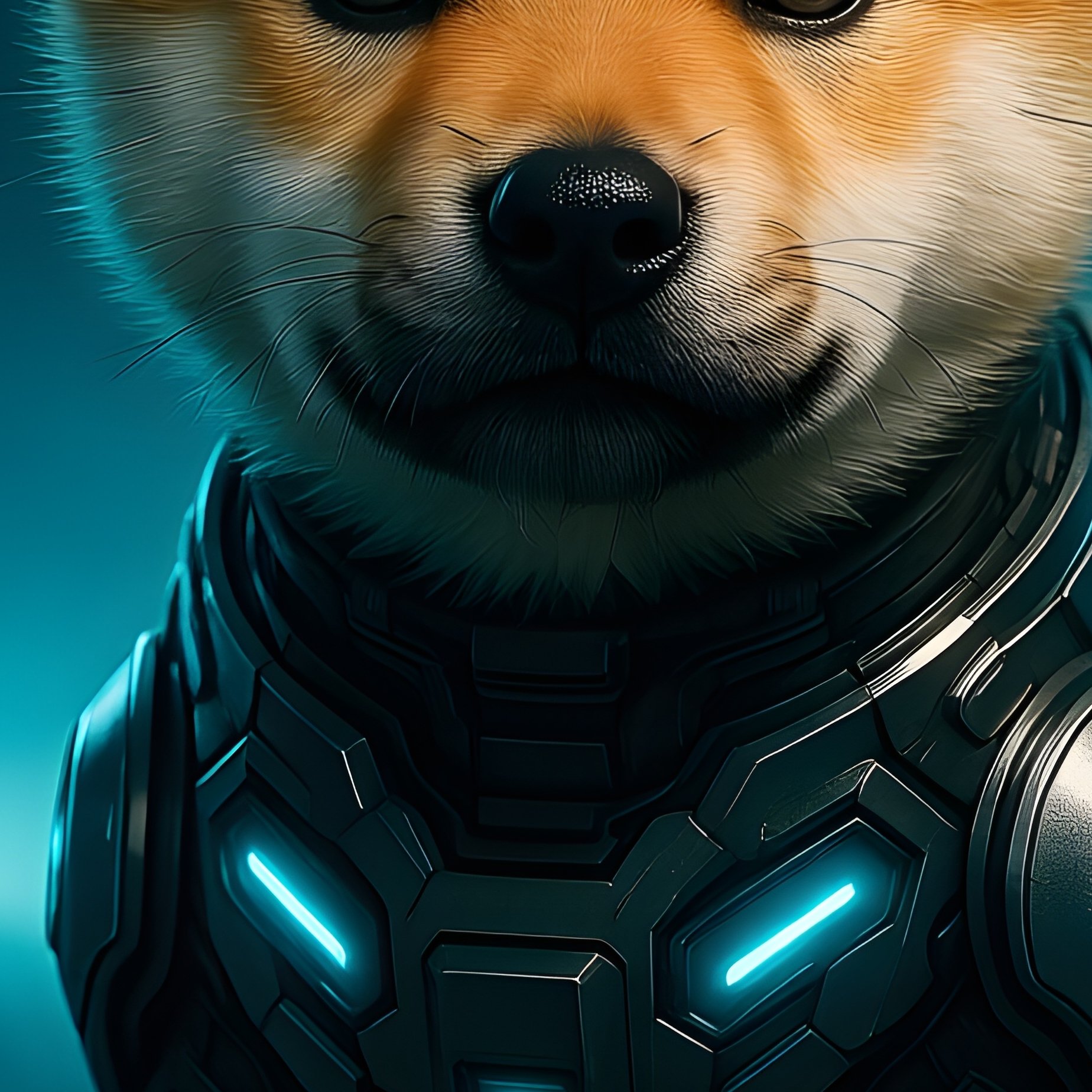 Science Fiction Puppy Shiba Inu - Full Resolution Quality Preview