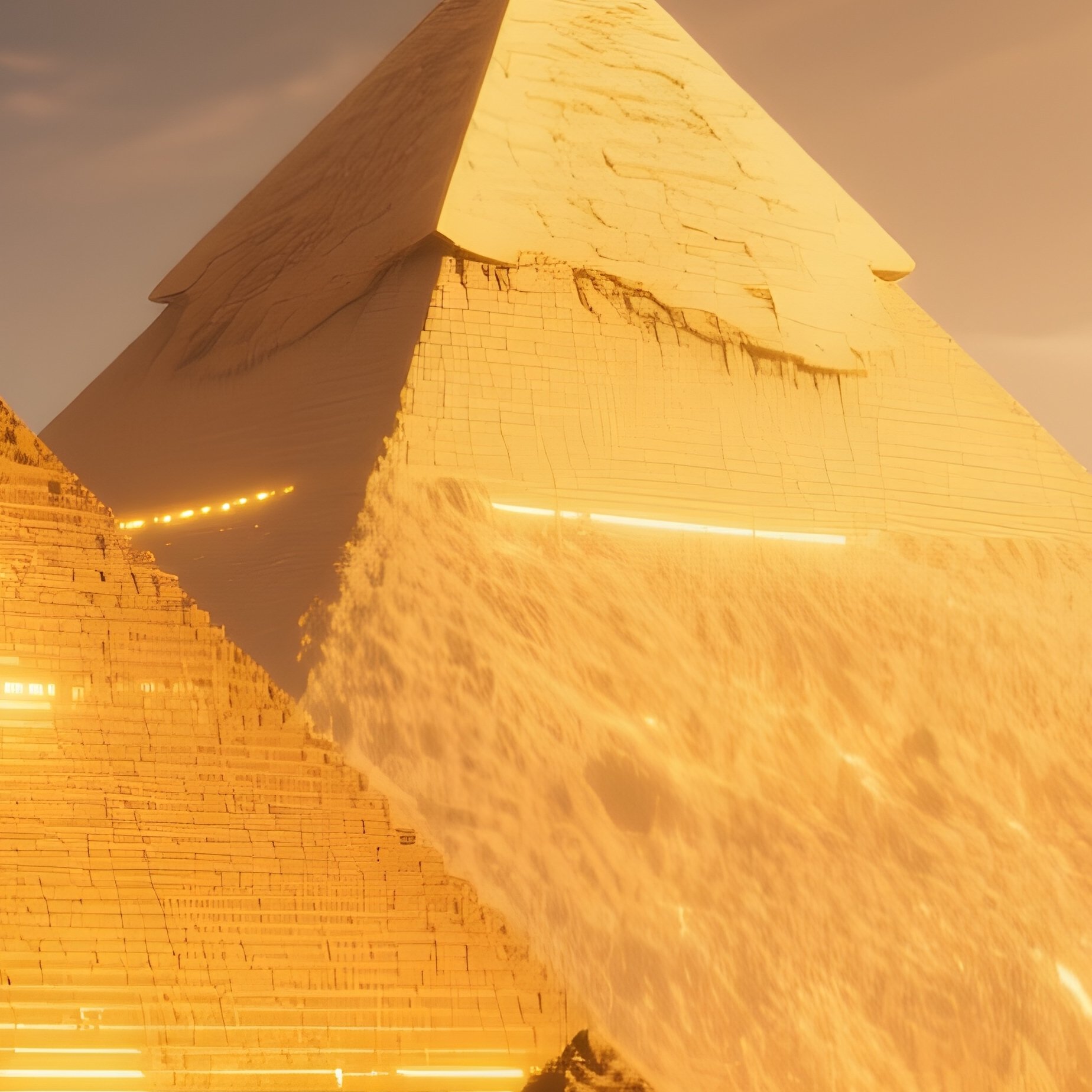 Science Fiction Pyramids - Full Resolution Quality Preview
