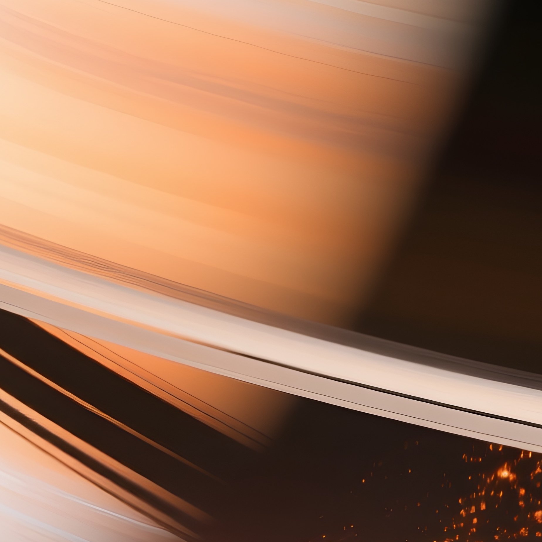 Science Fiction Saturn Viewed From Titan Surface - Full Resolution Quality Preview