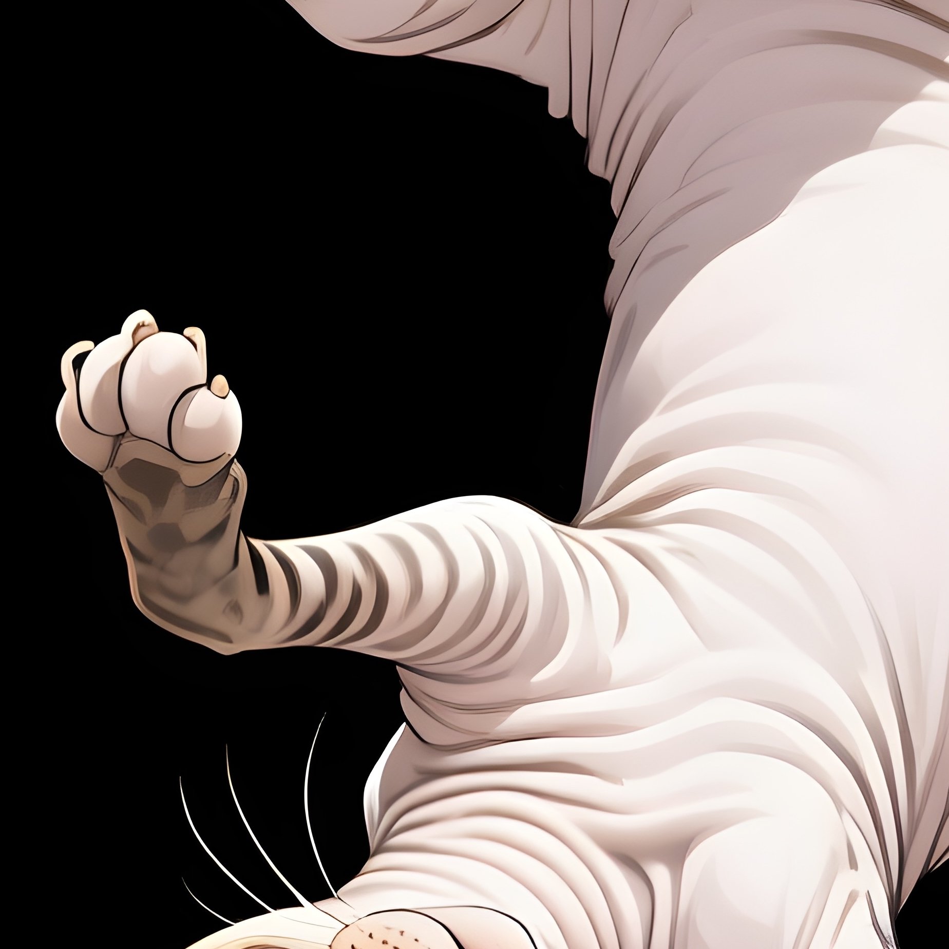 Science Fiction Story With Cat Balinese Head Upside Down - Full Resolution Quality Preview