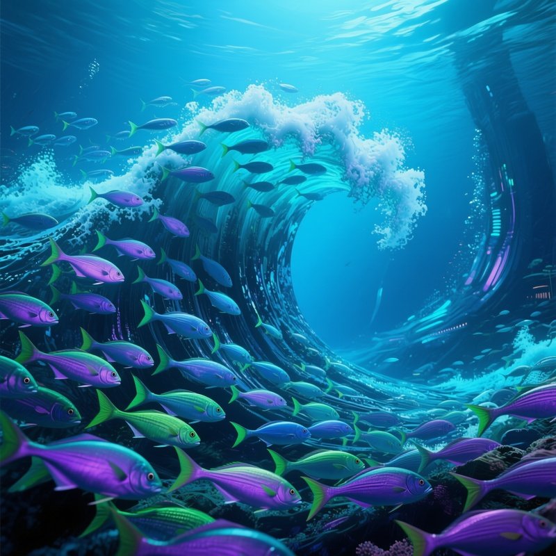 Science Fiction Underwater Wave