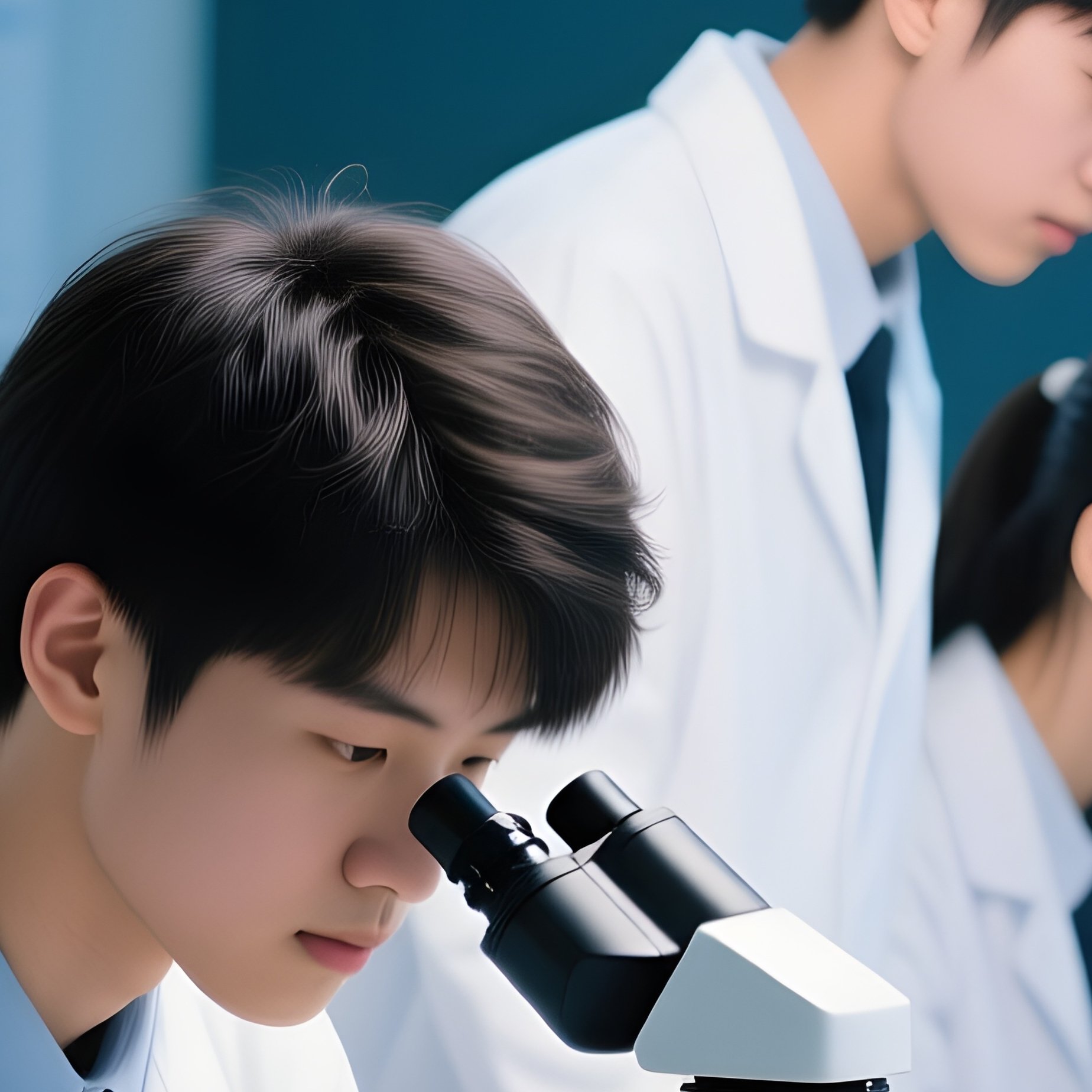 Science Students Microscopes Science Lab - Full Resolution Quality Preview