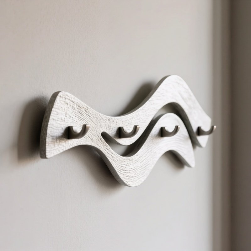 Sculptural Coat Hook System Art When Empty