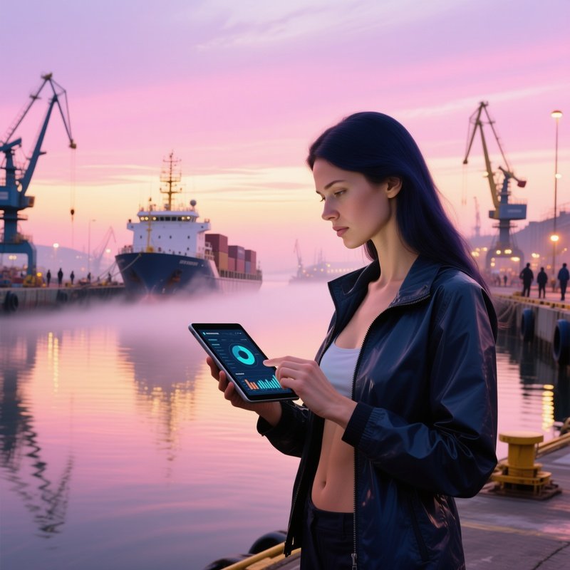 Sea Faring Engineer At Dawn Harbor