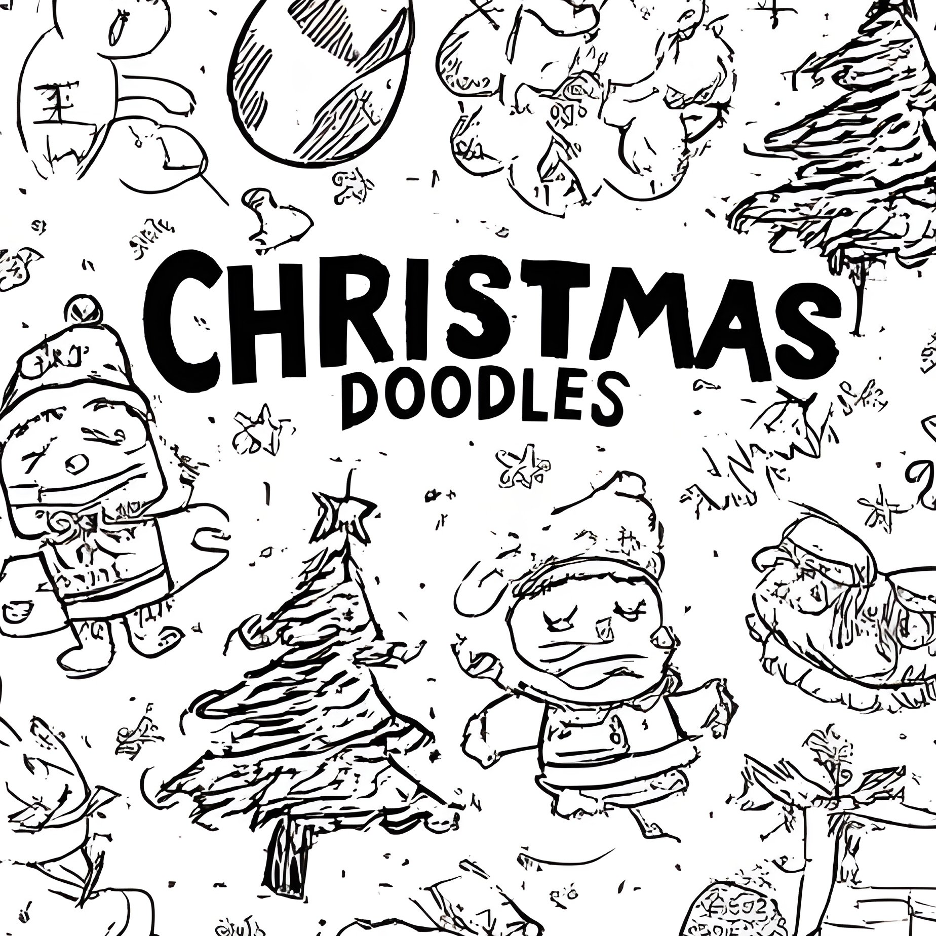 Seasonal Doodles For Easter Christmas And Halloween Easter - Full Resolution Quality Preview