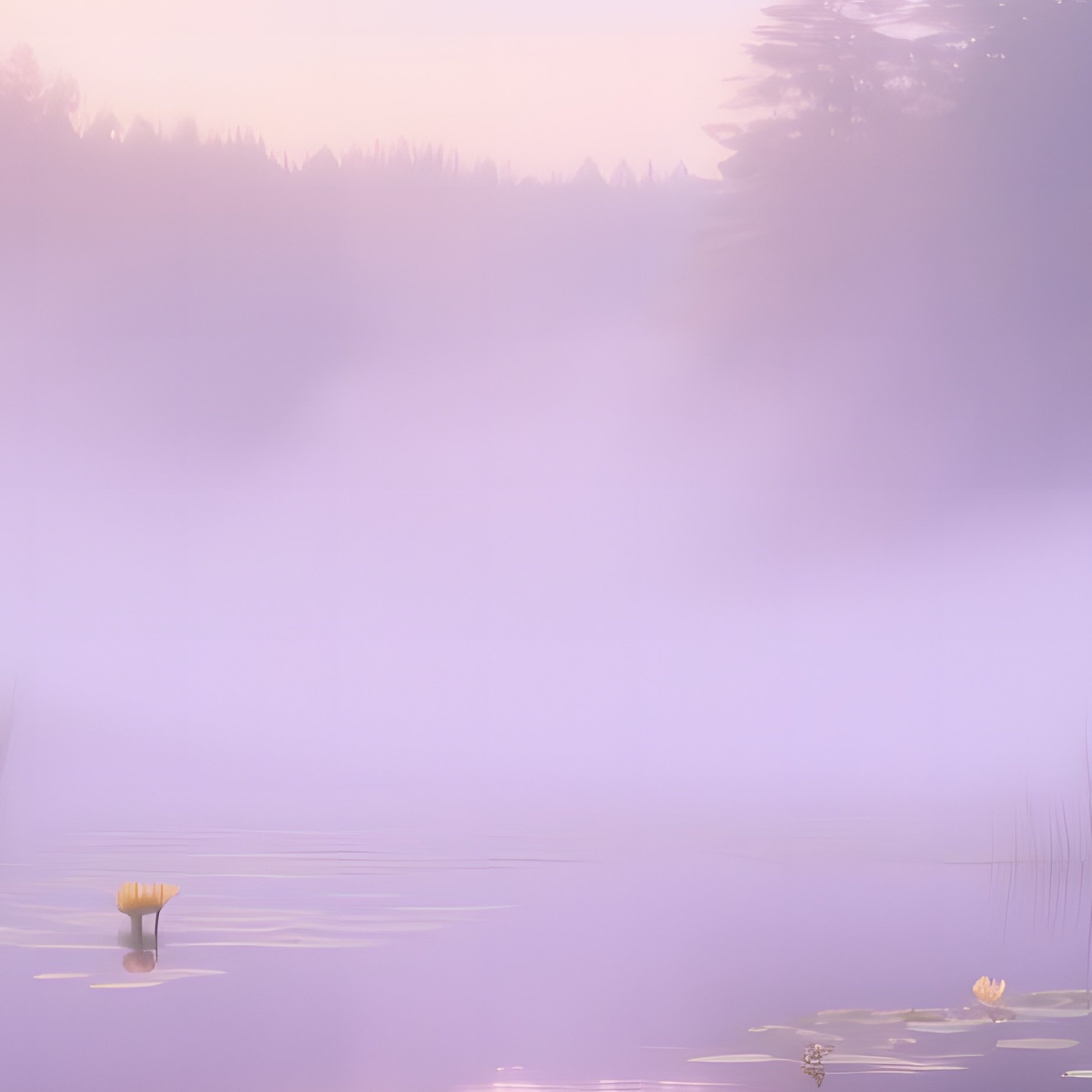 Serene Pond Forest Glade Dawn - Full Resolution Quality Preview