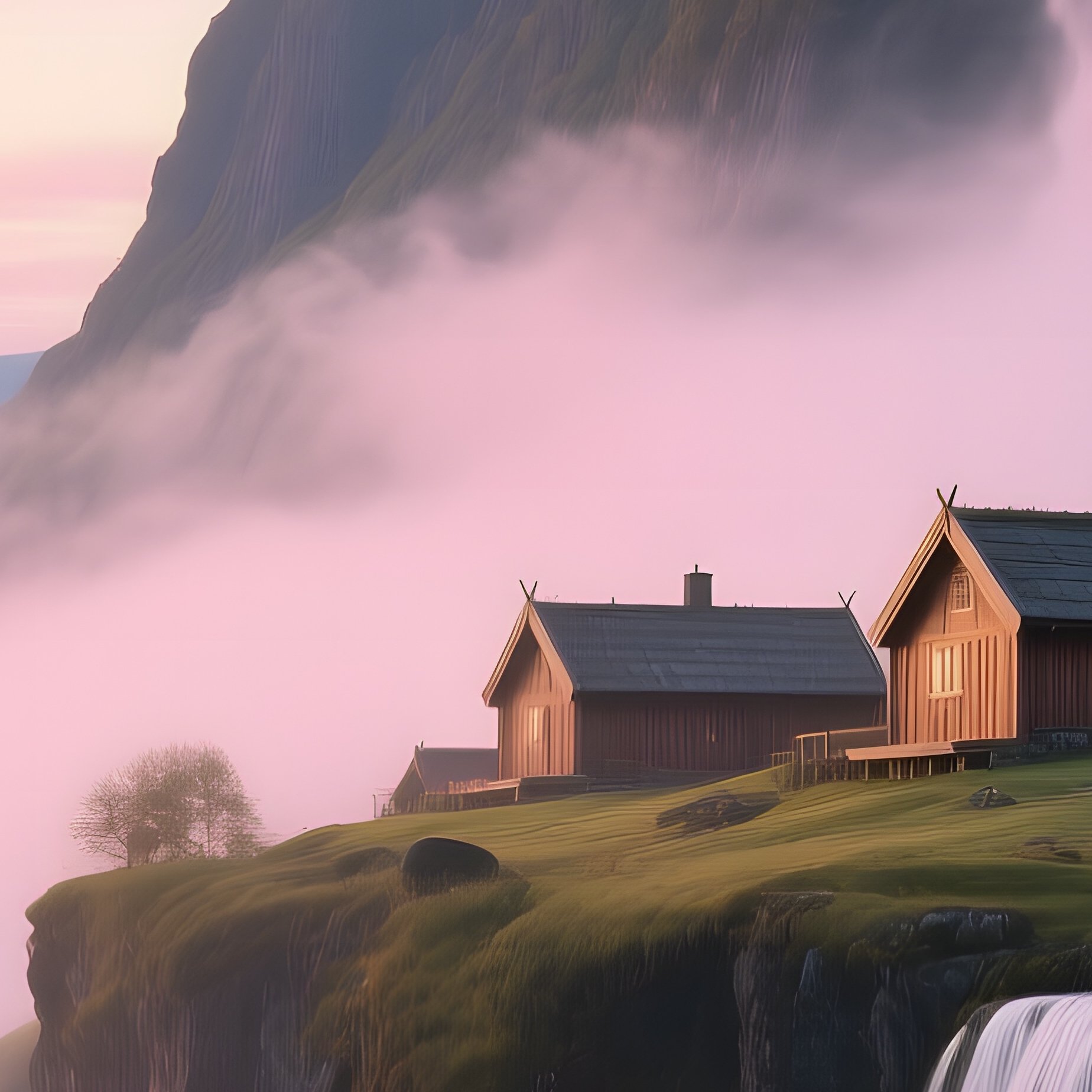 Serene Viking Fjord Sunrise - Full Resolution Quality Preview