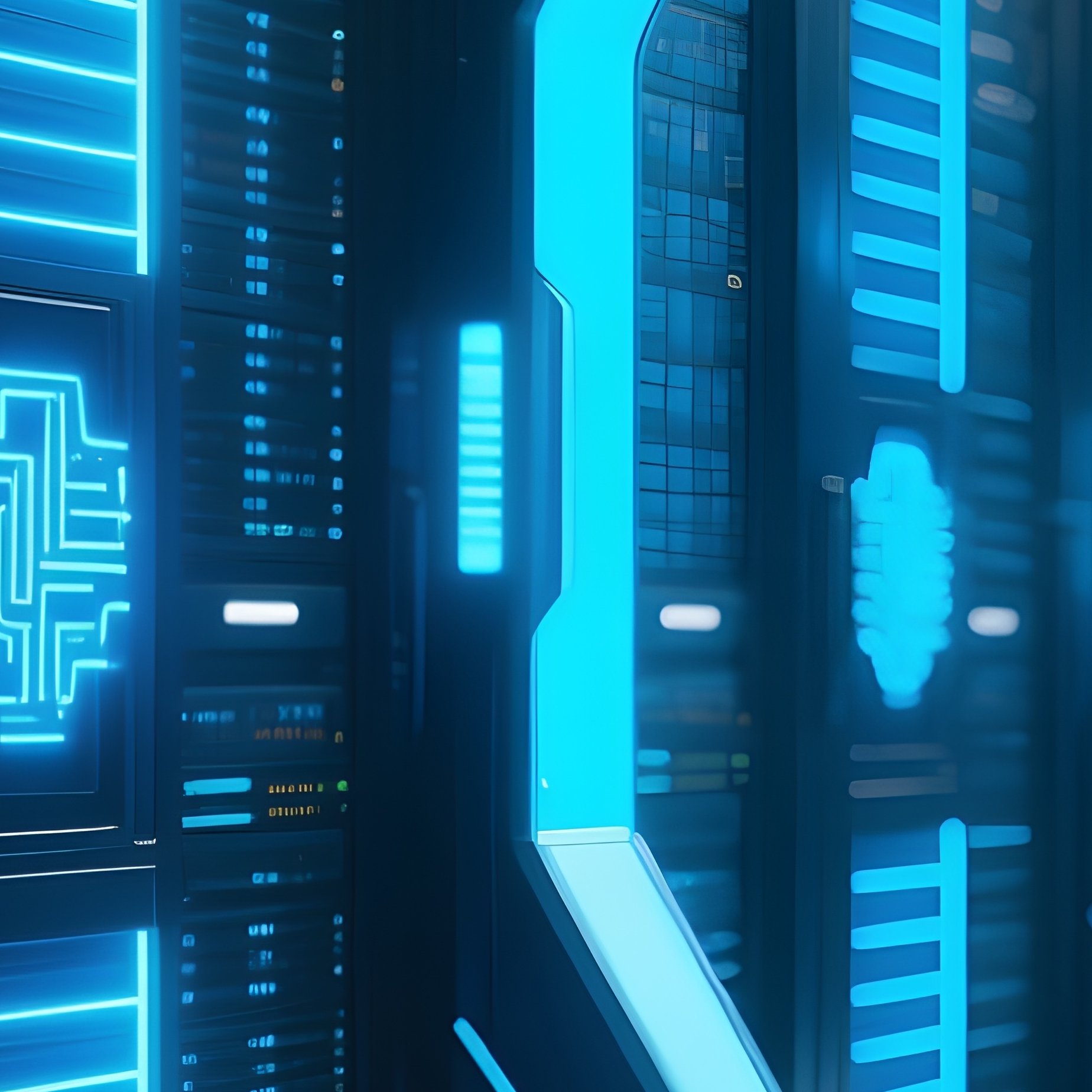 Server Room Science Fiction - Full Resolution Quality Preview