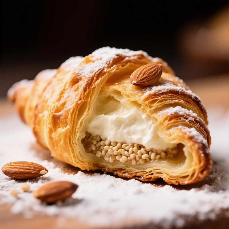 Sfogliatella Shell Shaped Pastry Filled With Ricotta And Semolina