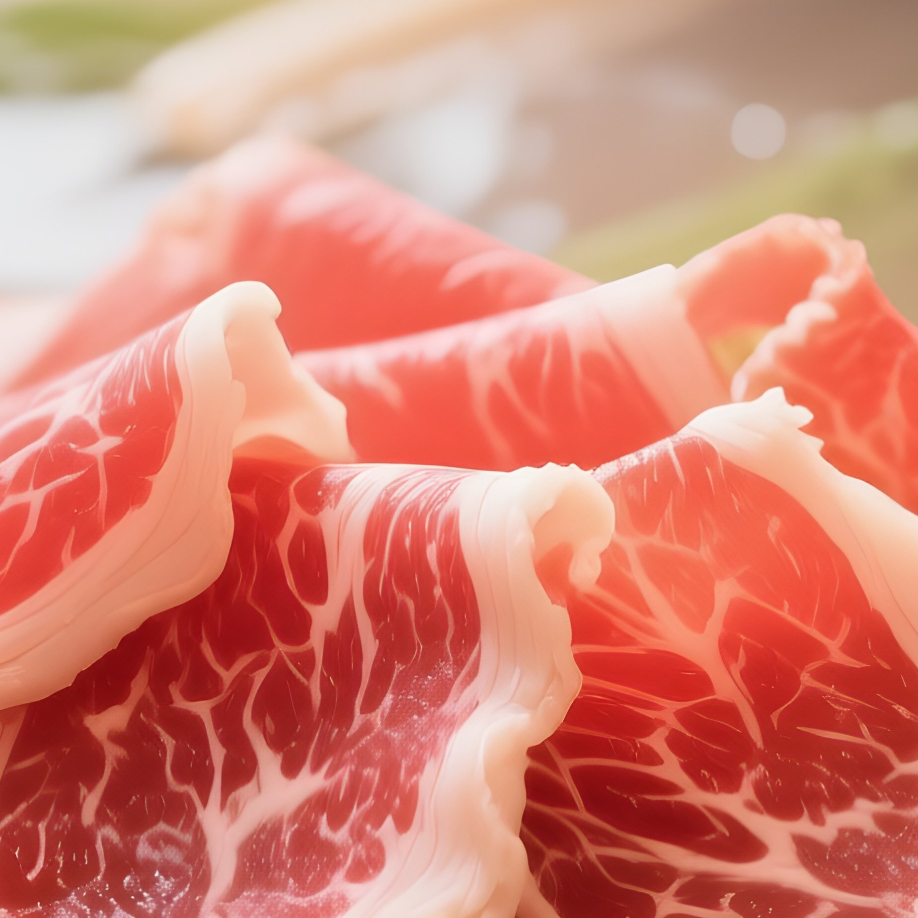 Shabu Shabu Hot Pot With Thin Beef Slices Cooked Briefly In Boiling Broth - Full Resolution Quality Preview