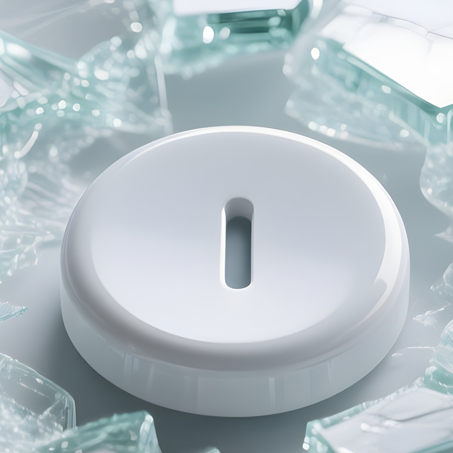 Shattered Glass Button Click Surface - Full Resolution Quality Preview