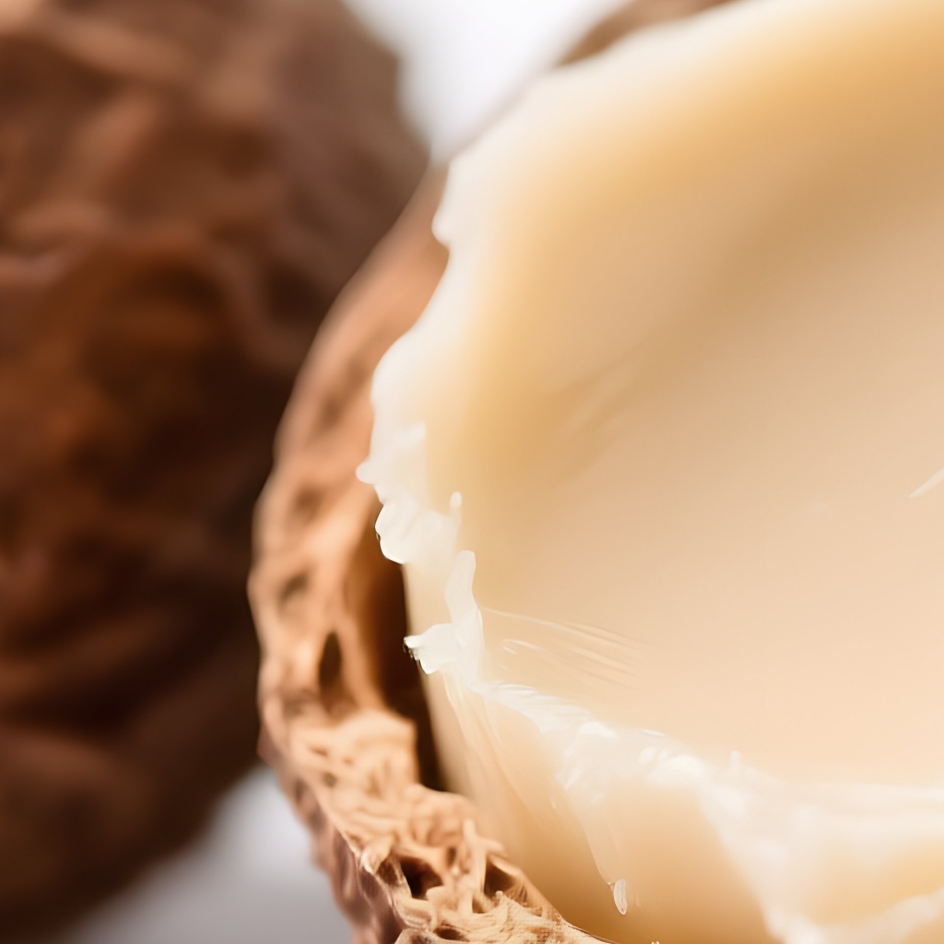 Shea Nut Butter In A Shea Nut Shell Shea Nut Natural Product - Full Resolution Quality Preview