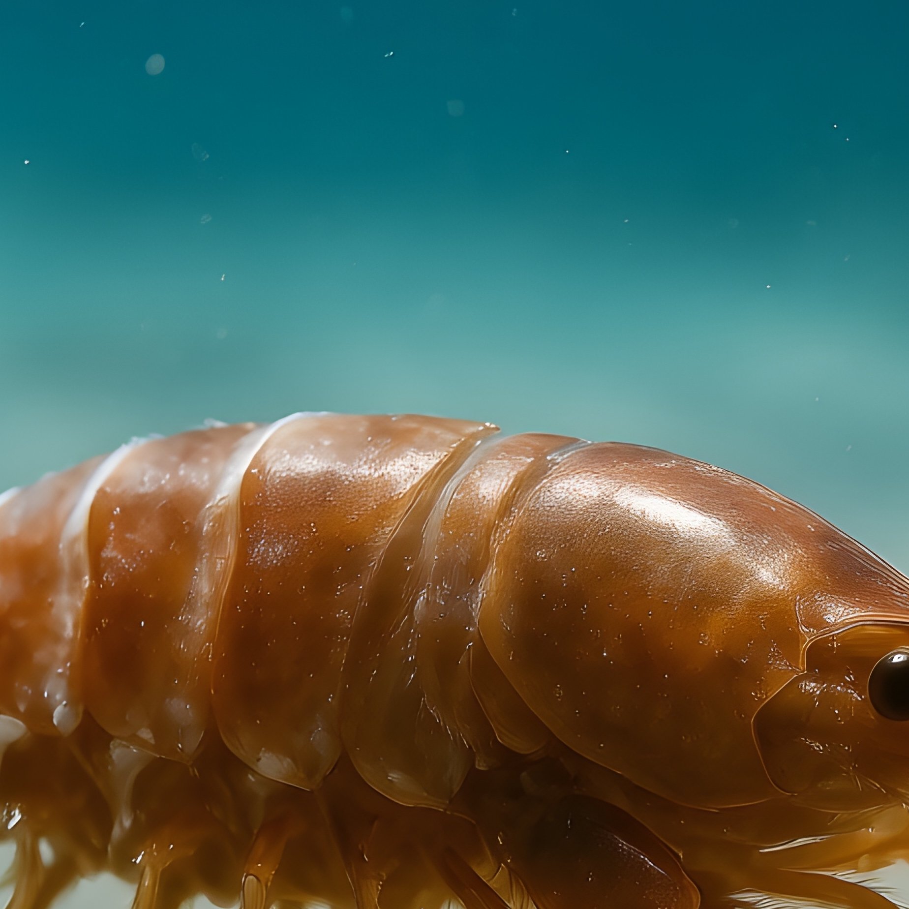 Shrimp Moult Drifting Slowly To The Sandy Floor - Full Resolution Quality Preview