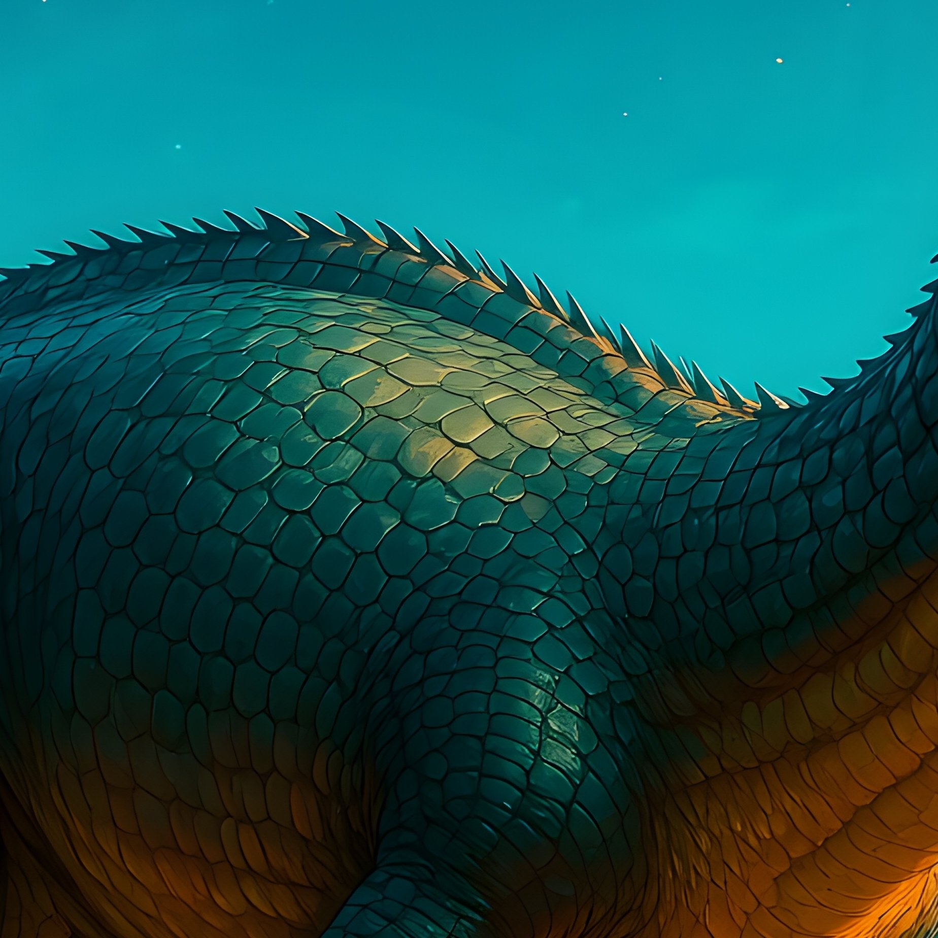 Shunosaurus Dinosaur Science Fiction Art - Full Resolution Quality Preview