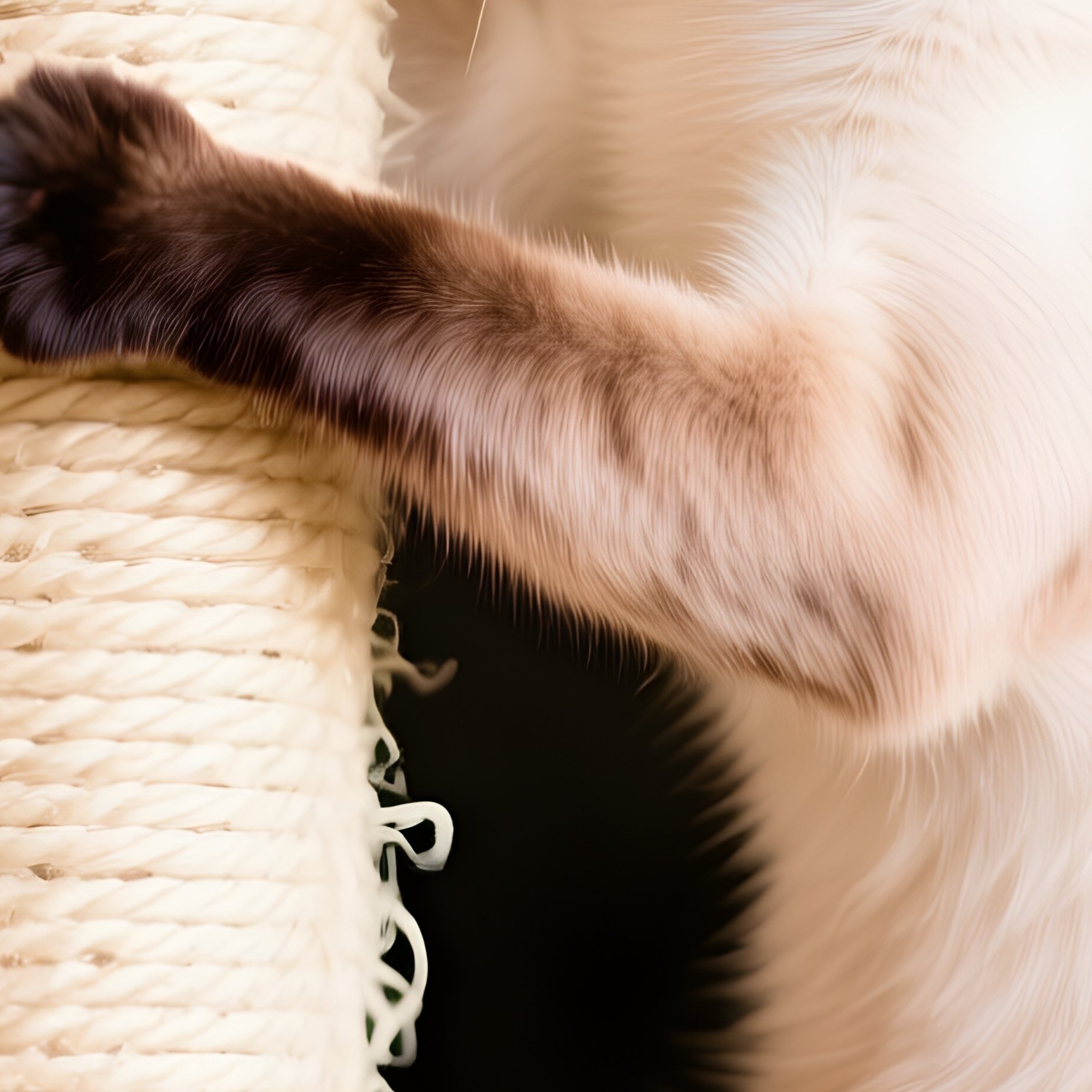 Siamese Cat Climbing Scratching Post Action Meme - Full Resolution Quality Preview