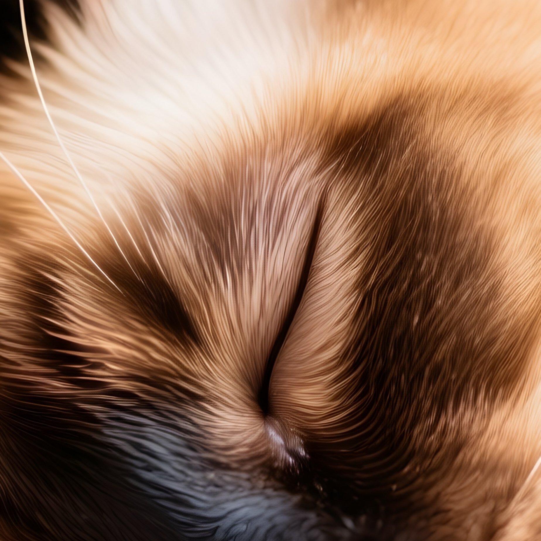Siamese Cat Napping One Eye Open - Full Resolution Quality Preview