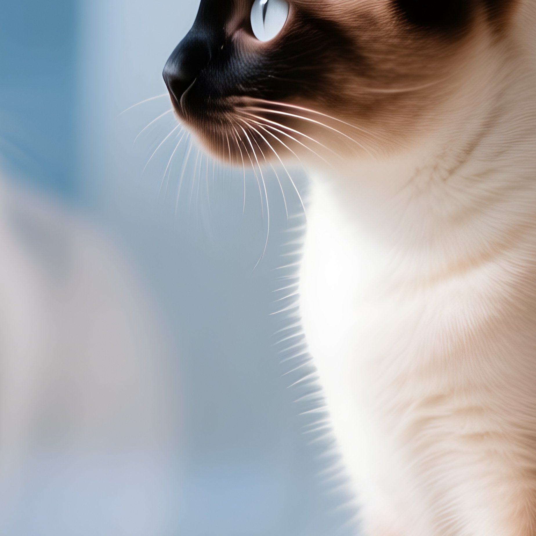 Siamese Cat On Windowsill - Full Resolution Quality Preview